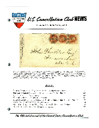 U.S. Cancellation Club News Issue #318